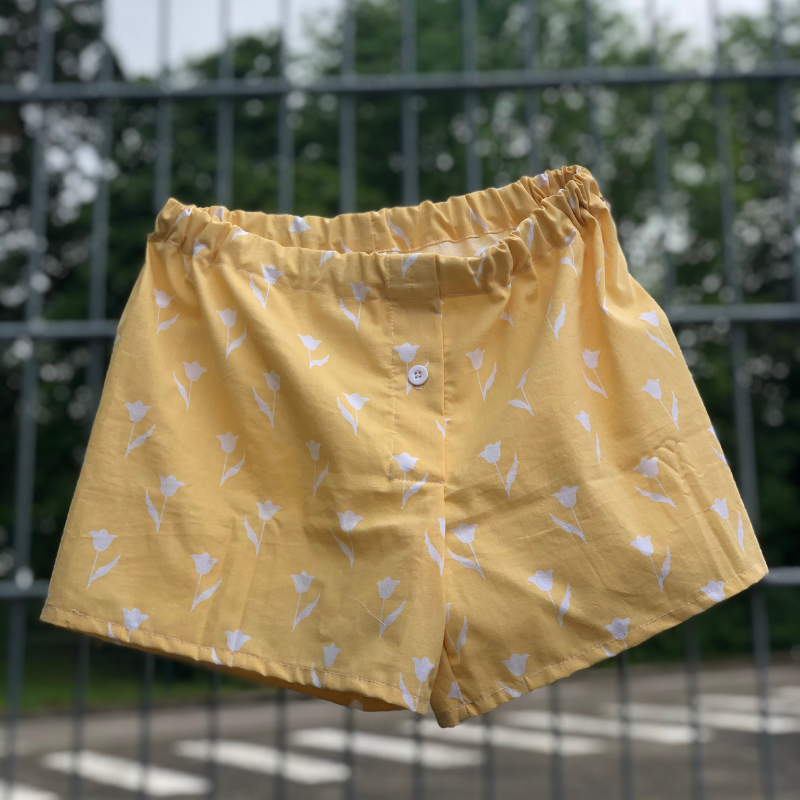 Caleçon Homme Jaune et Blanc