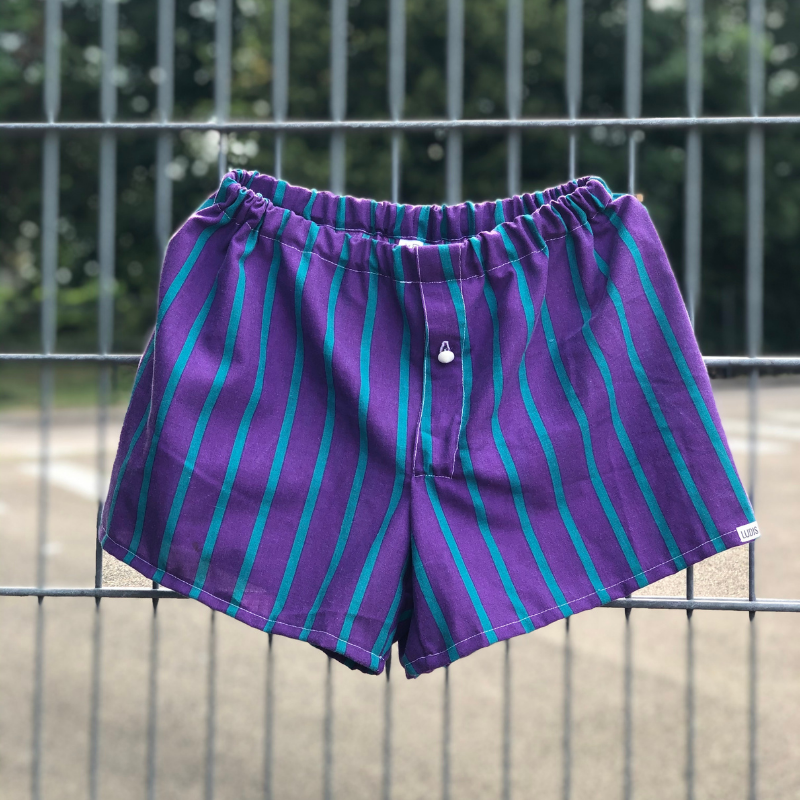 Caleçon Homme Violet et Vert