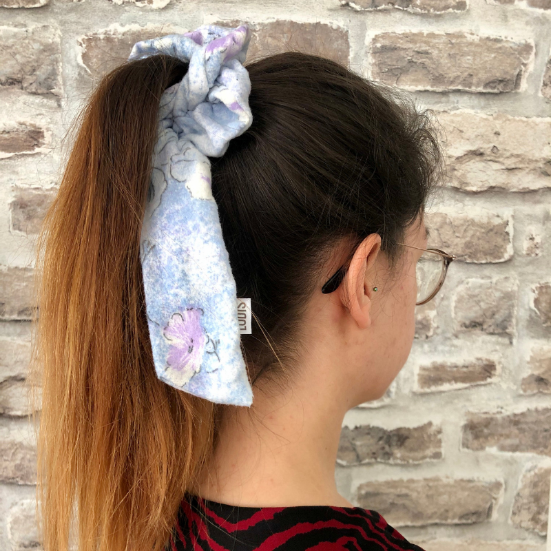 Purple Hair Scrunchie