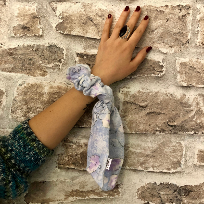 Purple Hair Scrunchie