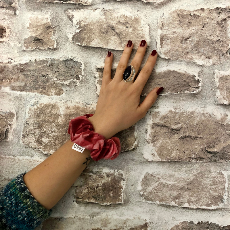 Pink Hair Scrunchie