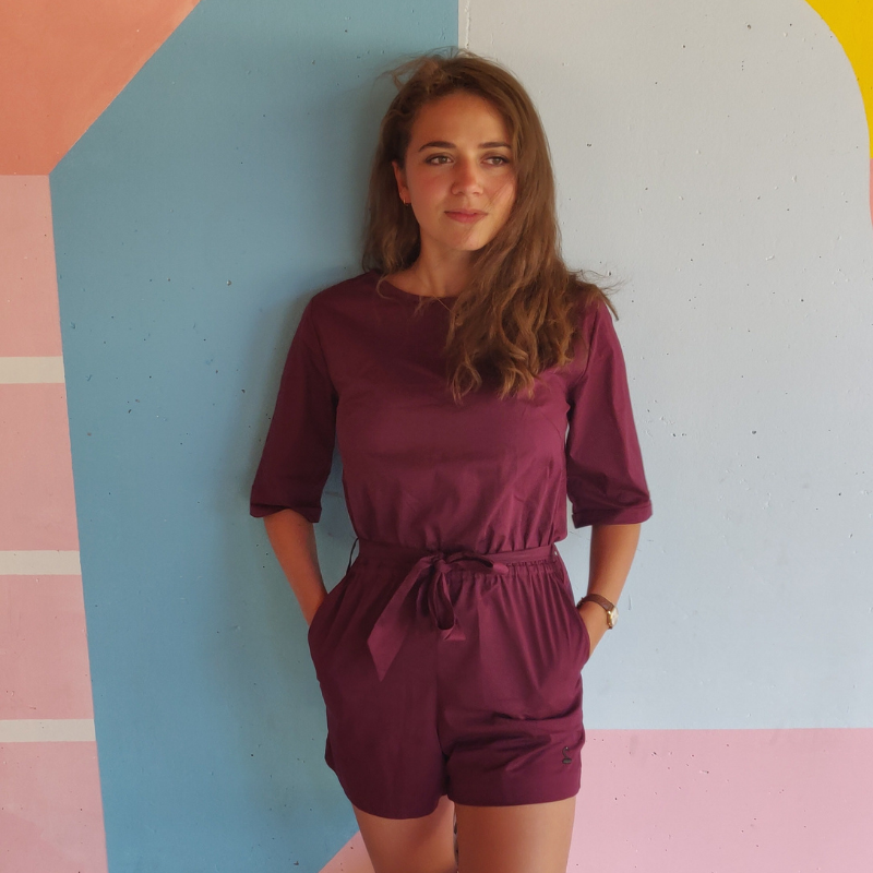 Ludis Combishort Femme Bordeaux 