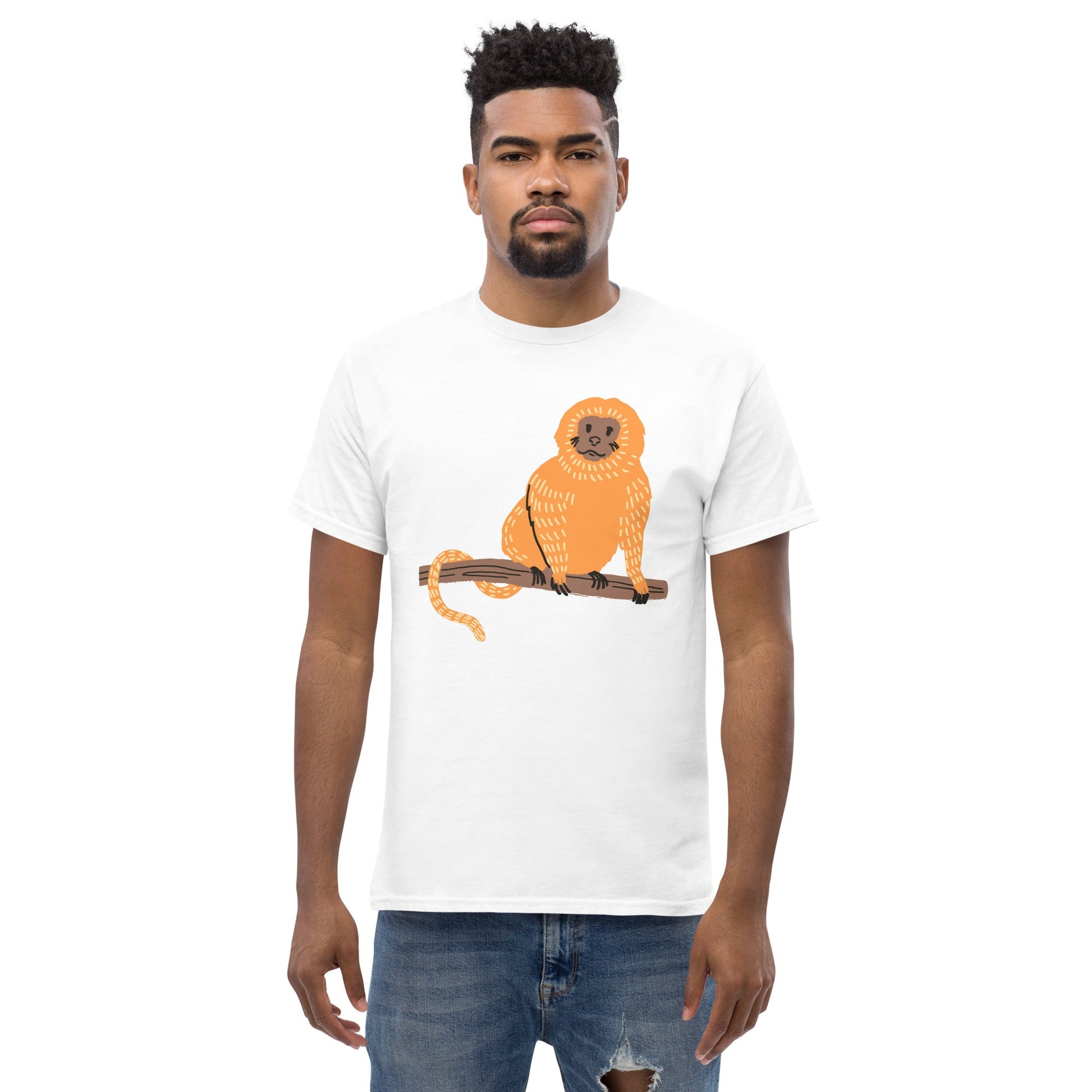 T-Shirt Singe Tamarin Doré