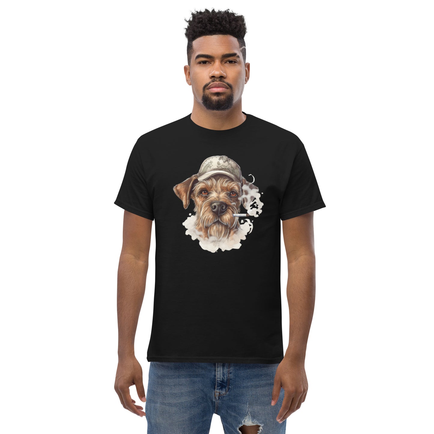 T-Shirt Chien Qui Fume