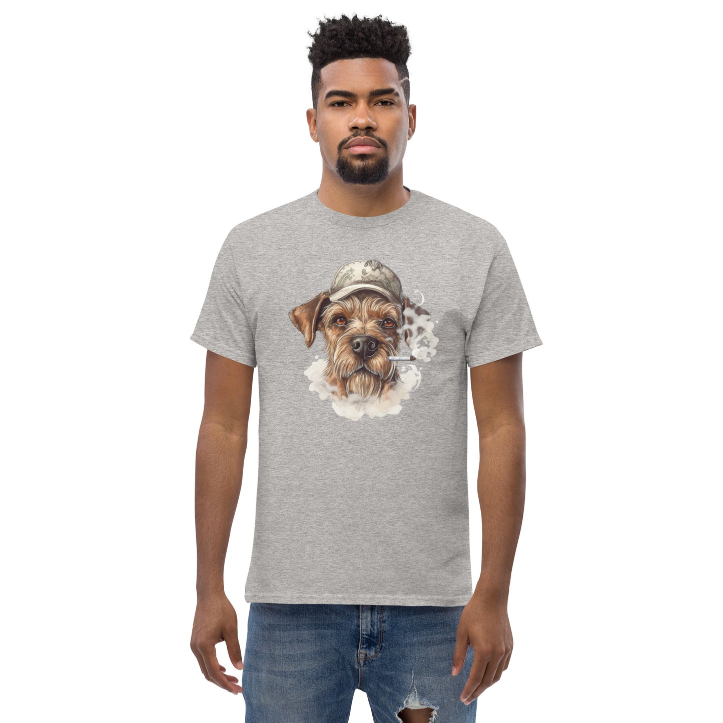 T-Shirt Chien Qui Fume