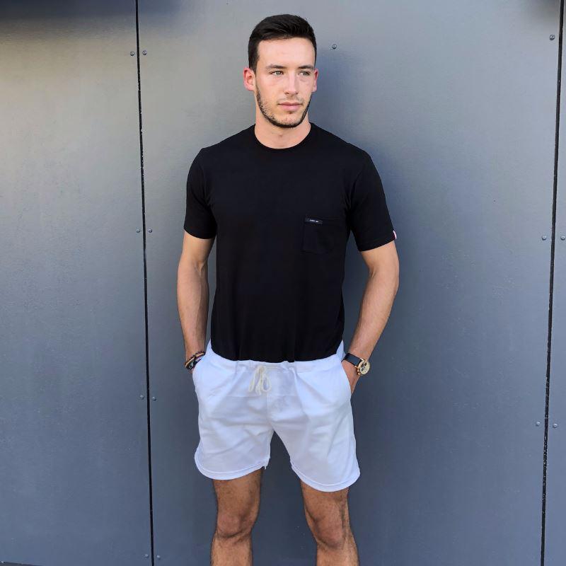 Combishort Homme Noir et Blanc