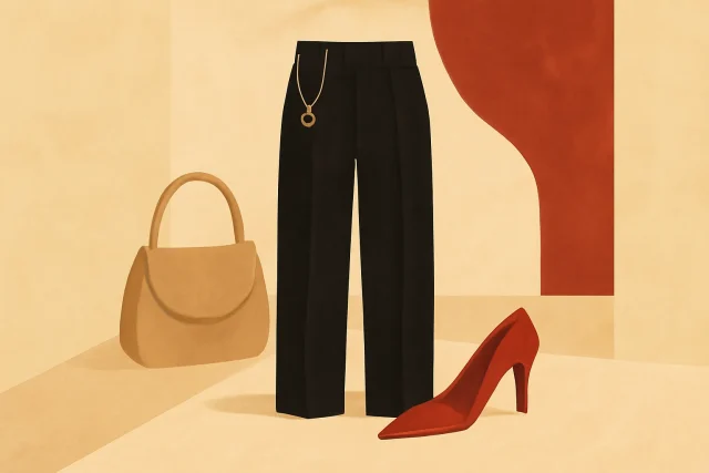 Le retour du pantalon noir ajusté des années 90 pour l’automne 2026