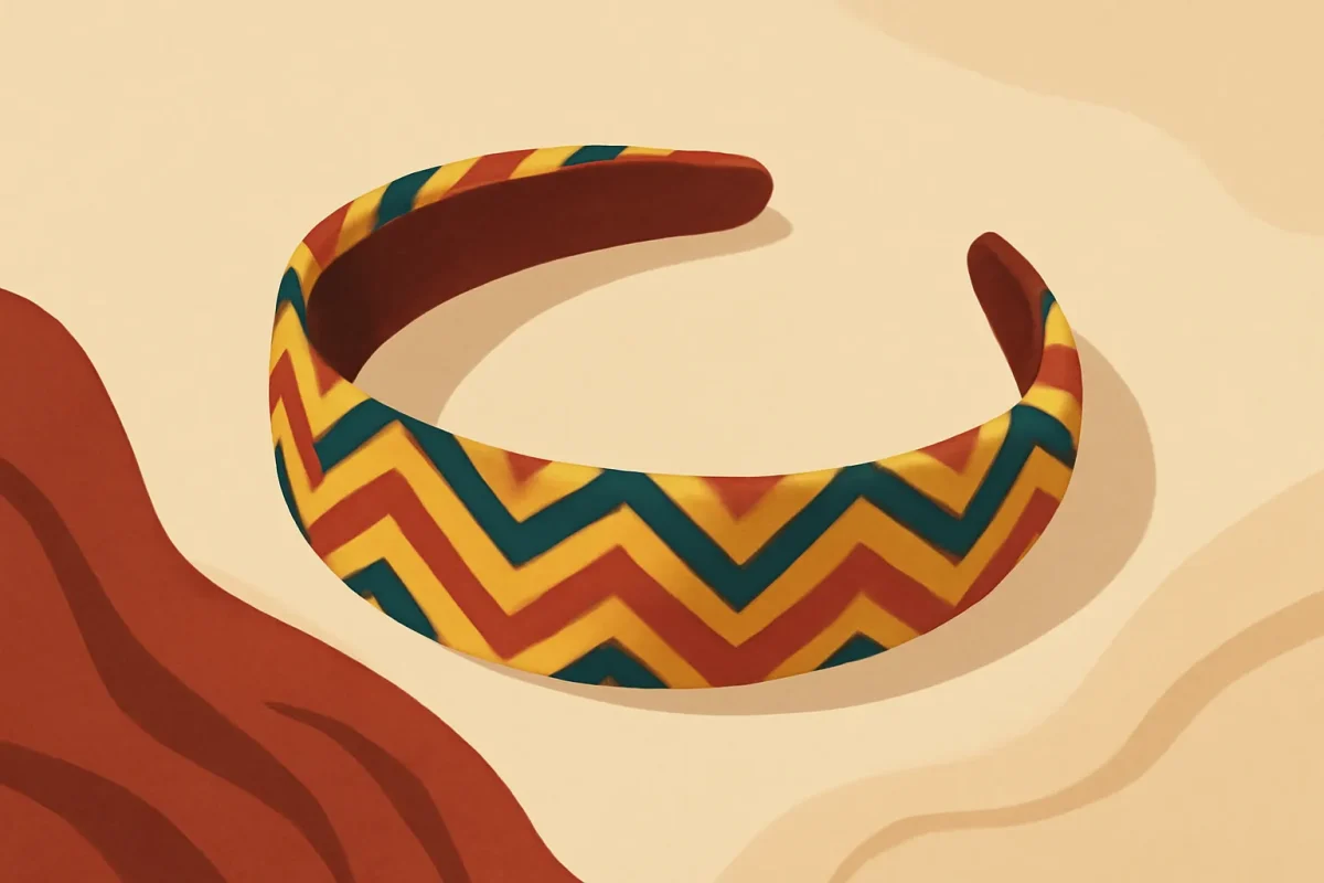 Le serre-tête zigzag fait son retour sur le podium de Miu Miu