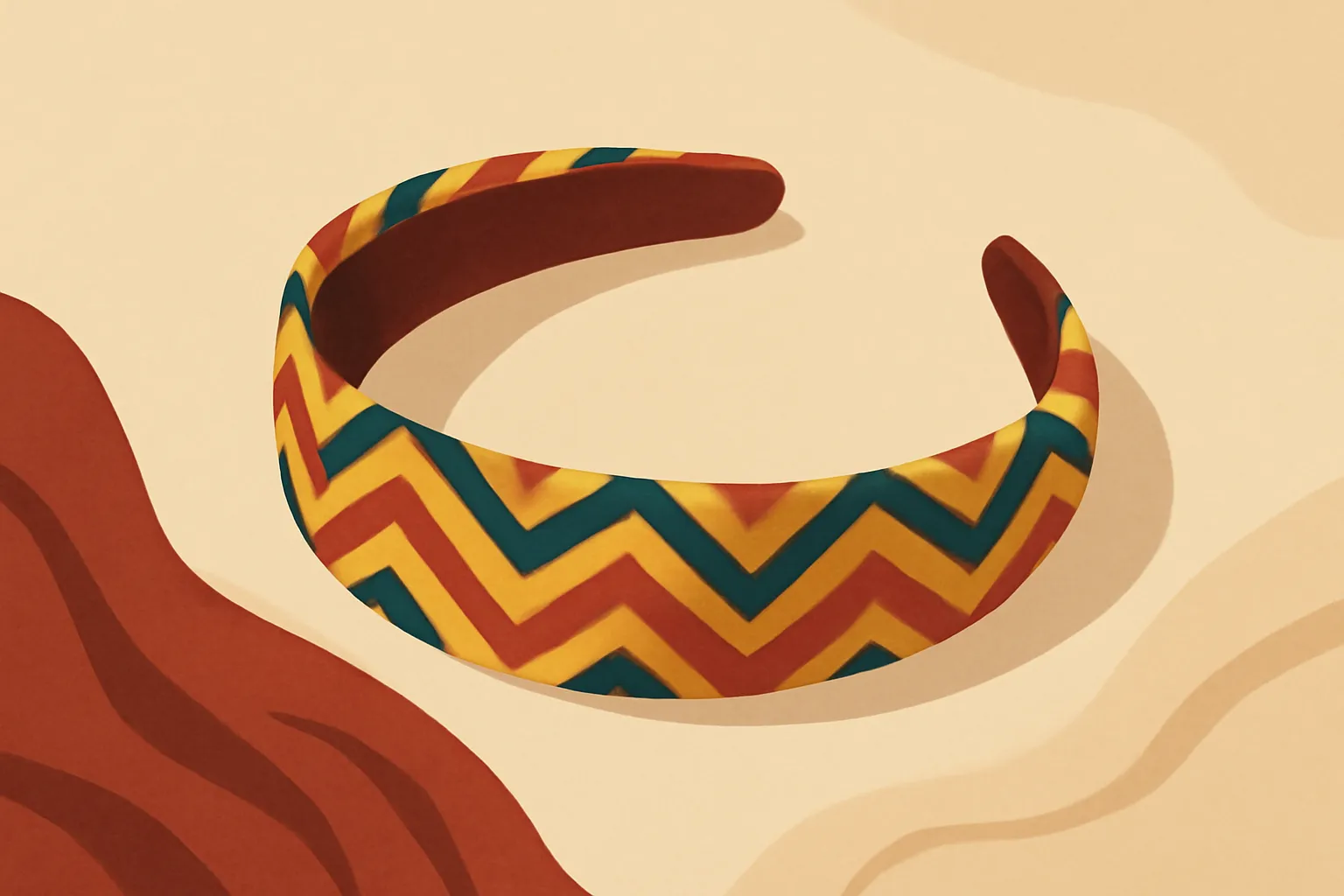 Le serre-tête zigzag fait son retour sur le podium de Miu Miu