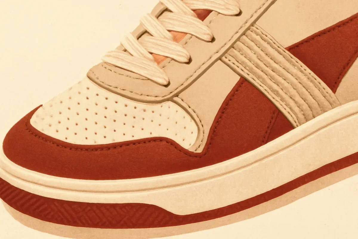 Les baskets blanches remplacées par des modèles rétro des années 2000