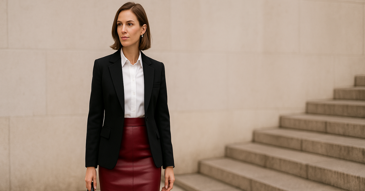 Les jupes en cuir coloré : la tendance audacieuse de l’automne 2025