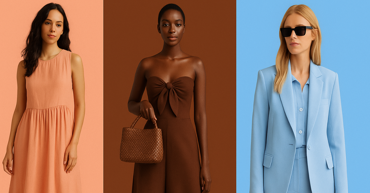 Peach, brown, sky blue… Les 3 couleurs que toutes les modeuses vont porter cet été