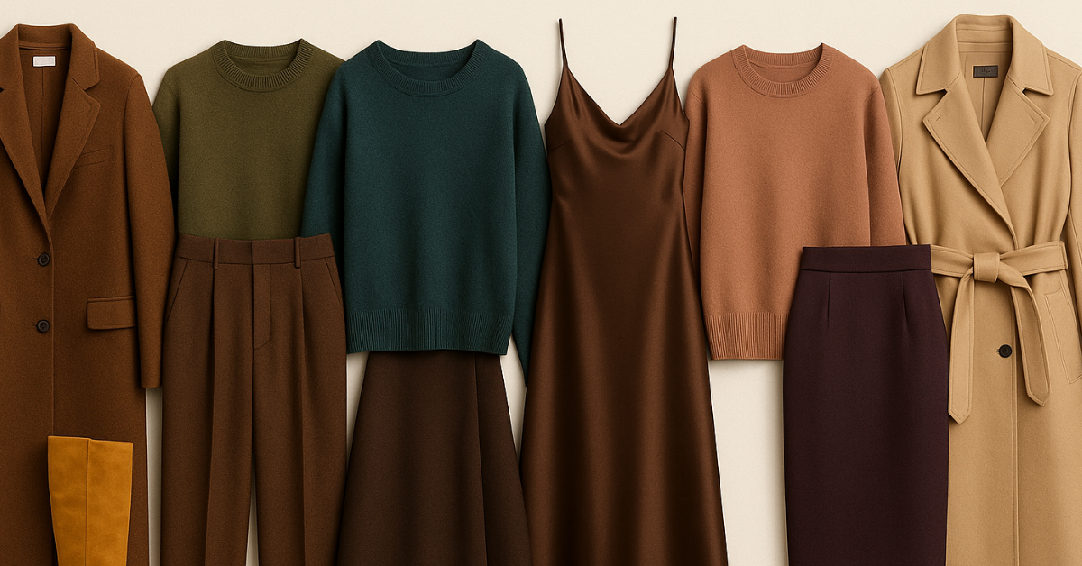 Quelles couleurs porter avec du marron cet automne ? Guide 2025