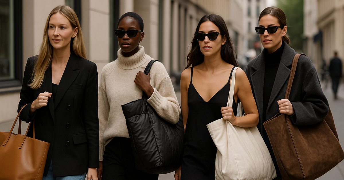 Les sacs cabas oversize qui remplacent le mini-sac cette saison