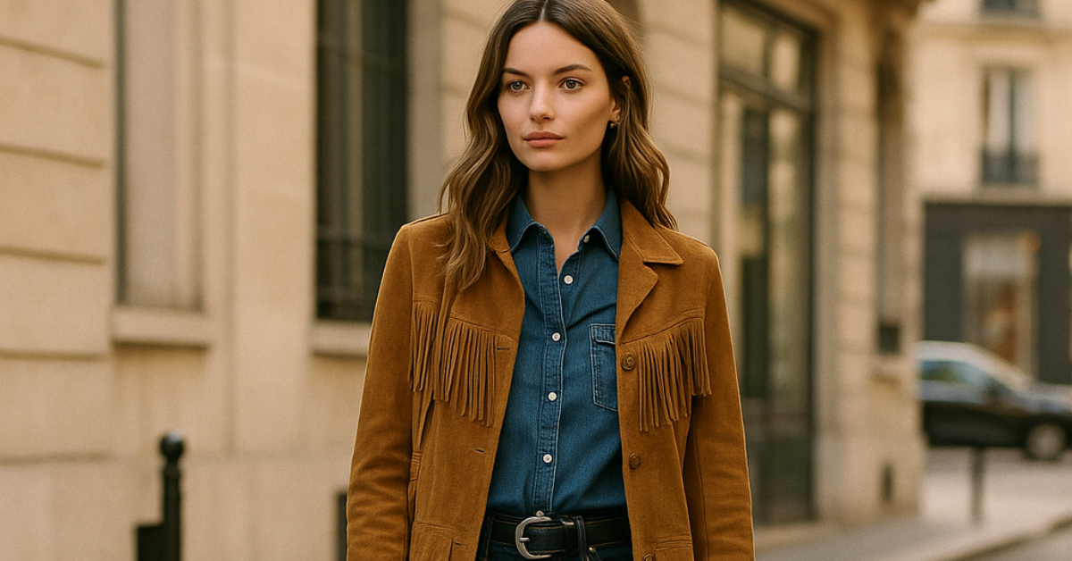 Le style western revisité : bottes cowboy, franges et denim chic