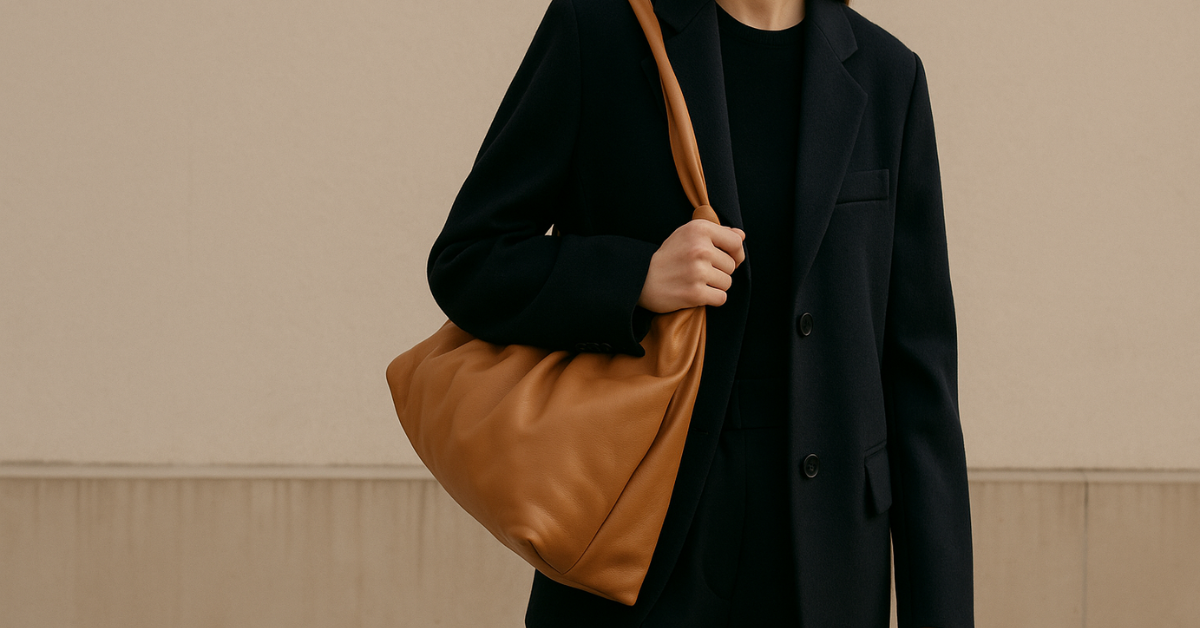 Cuir souple, lignes molles: le “soft bag” devient l’arme secrète des modeuses cet automne 2025